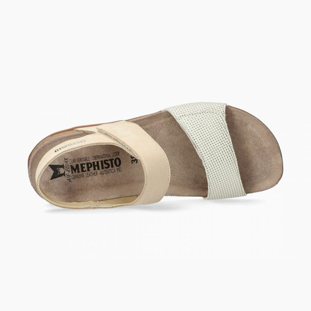 Mephisto Agave Sandaler Dame Beige | MIHD-15324