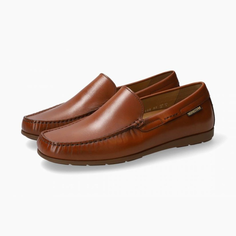 Mephisto Algoras Slip On Herre Brune | ORVS-95671