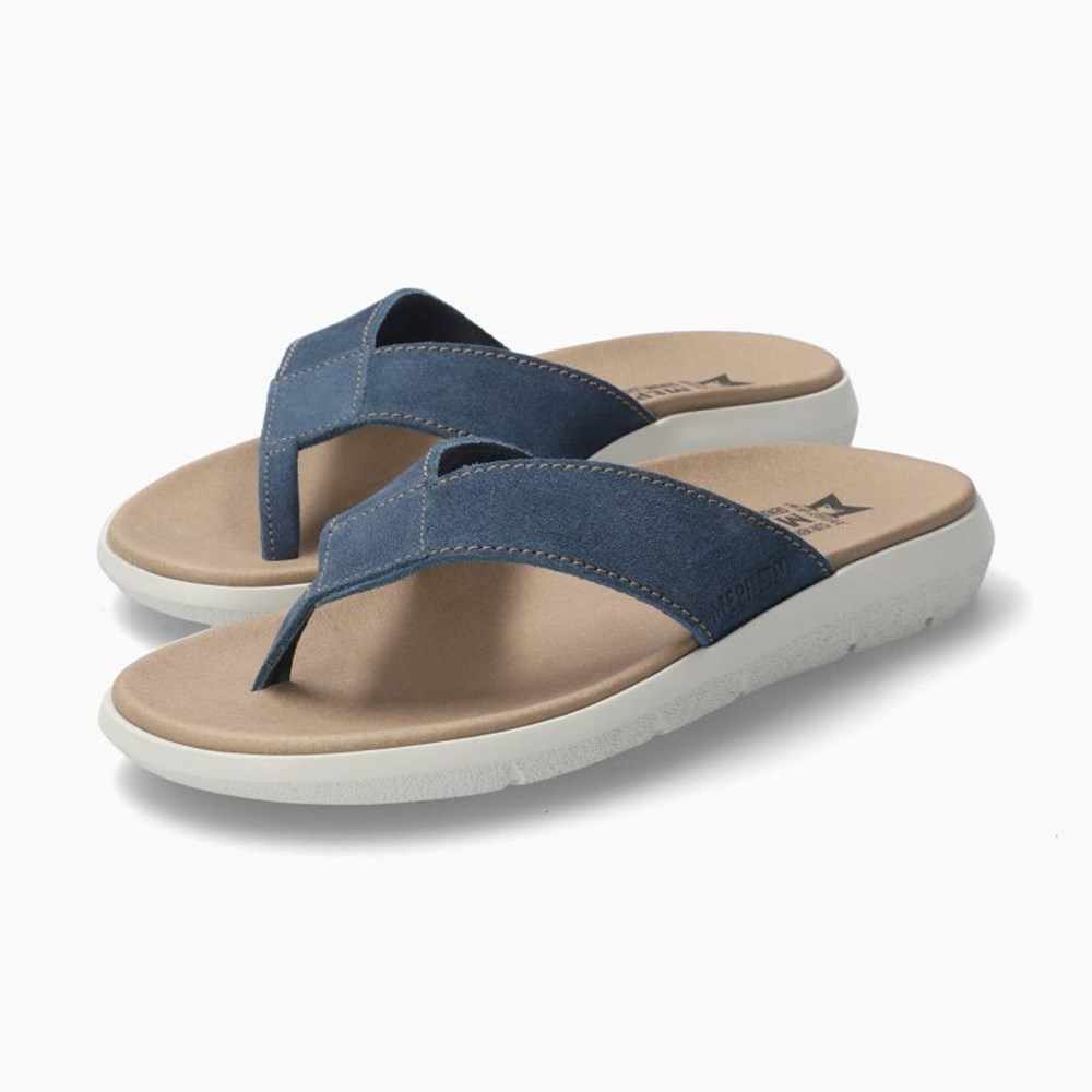 Mephisto Charly Sandaler Herre Marineblå | RIEL-03286