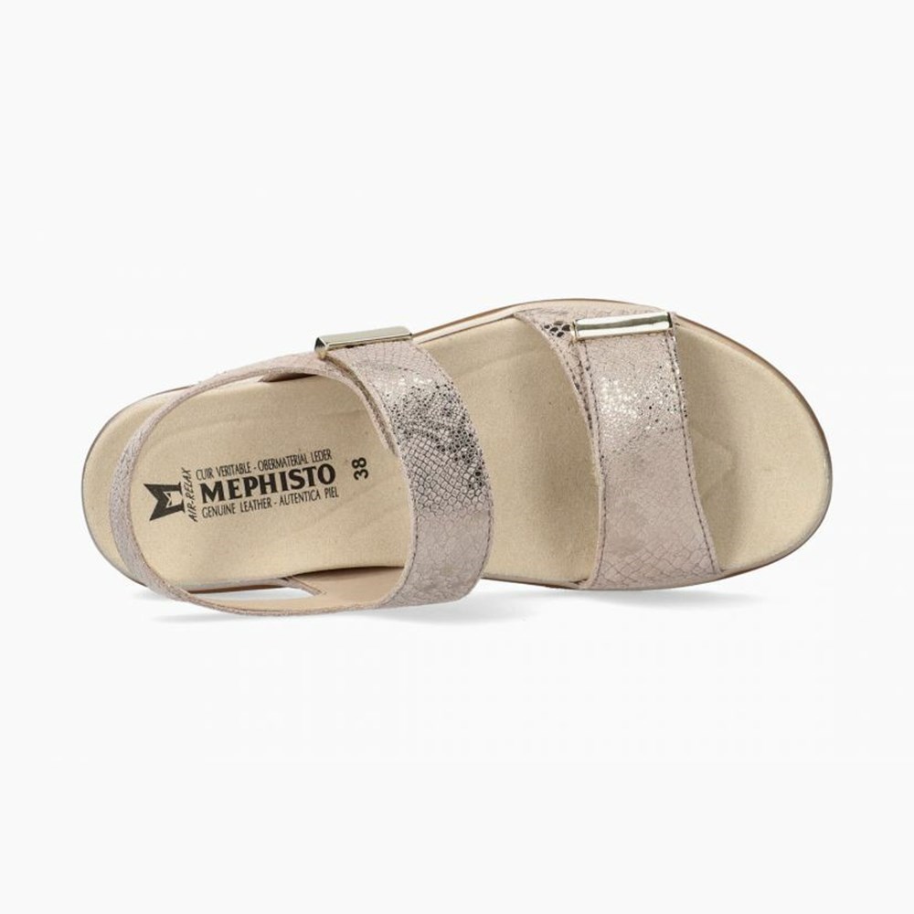 Mephisto Dominica Sandaler Dame Sliver | YFUK-49625