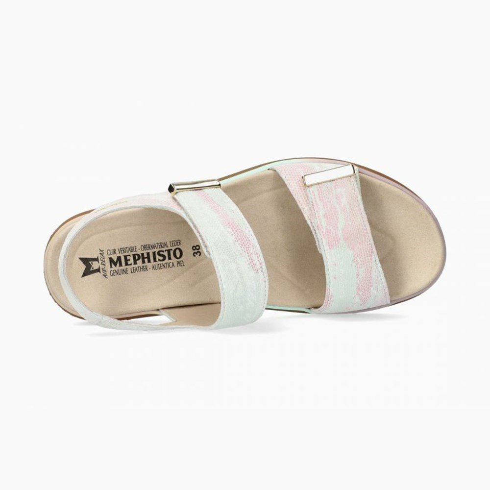 Mephisto Dominica Sandaler Dame White/Pink | UFZA-15986