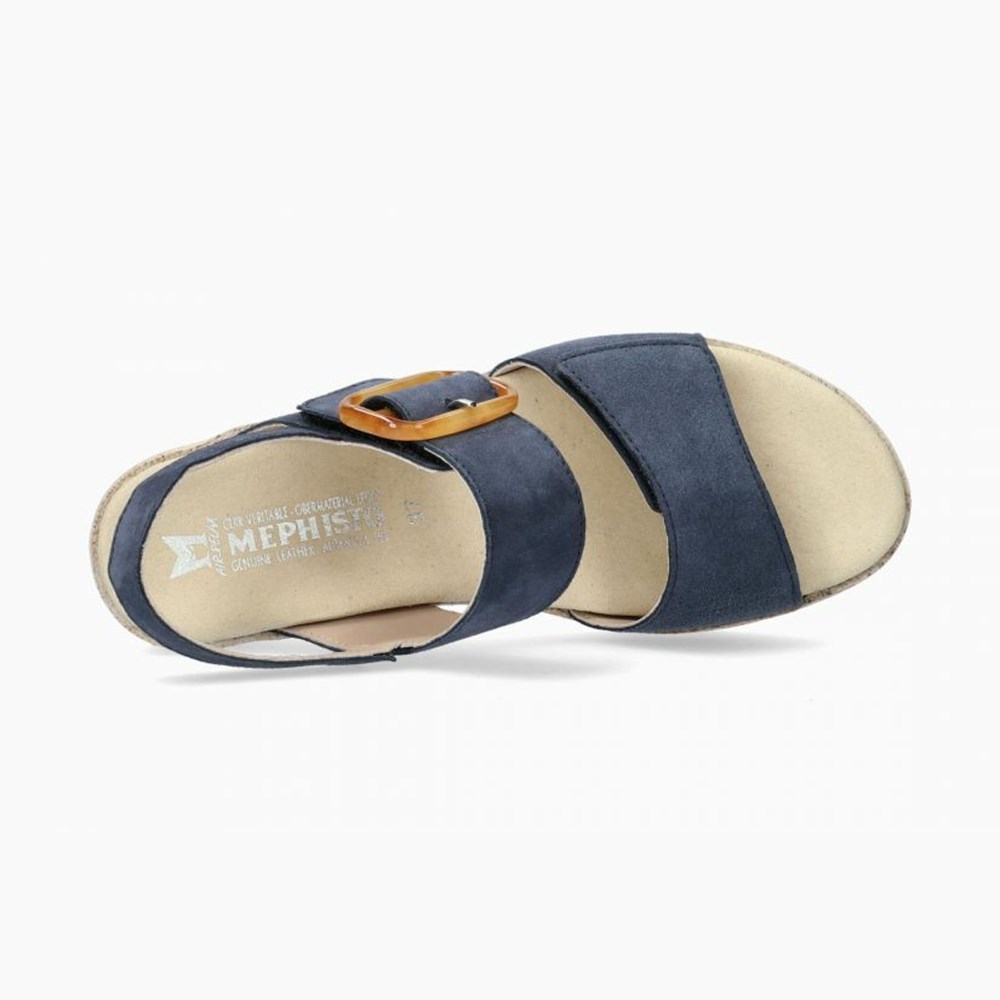 Mephisto Giulia Sandaler Dame Marineblå | CLZT-36908