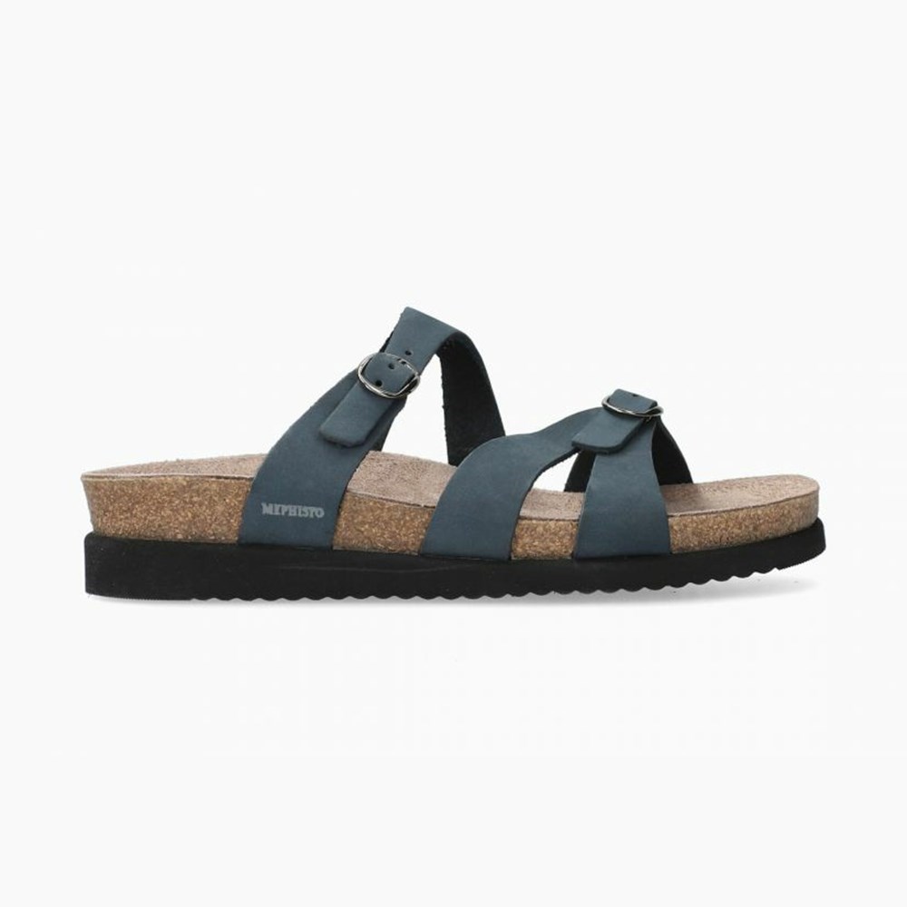 Mephisto Hannel Sandaler Dame Marineblå | EAJY-48052