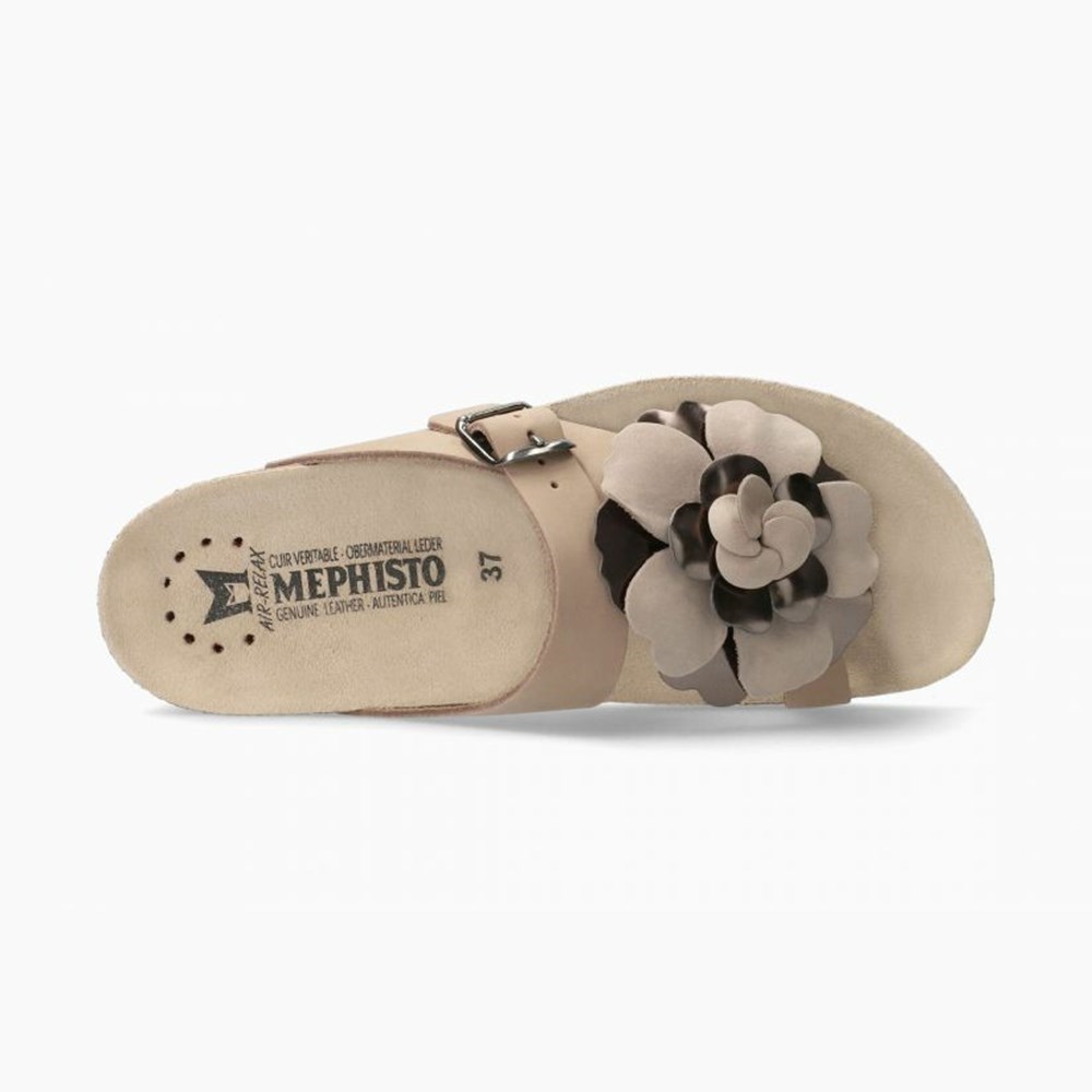 Mephisto Helen Flower Sandaler Dame Brune | UCOA-26378