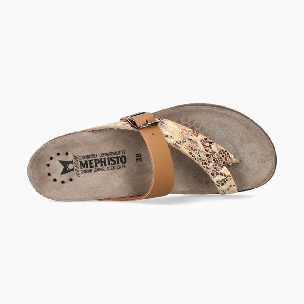 Mephisto Helen Mix Sandaler Dame Brune | XVJU-51467