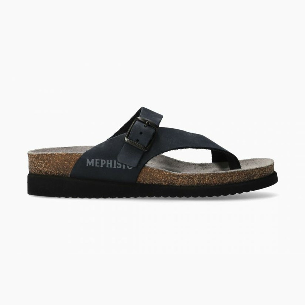 Mephisto Helen Sandaler Dame Marineblå | TXUY-37256