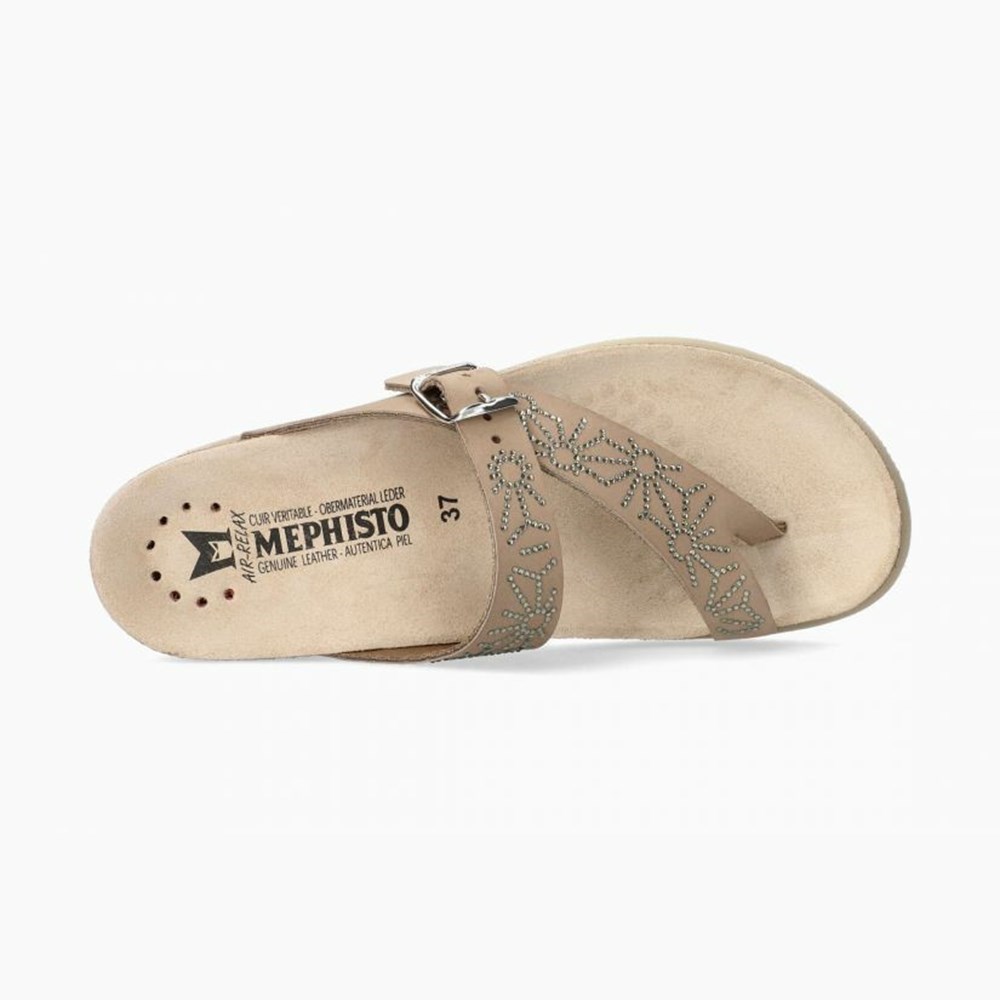 Mephisto Hella Spark Sandaler Dame Brune | TJIP-53109