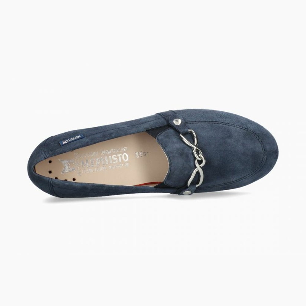 Mephisto Juliana Slip On Dame Blå | TCSM-47263