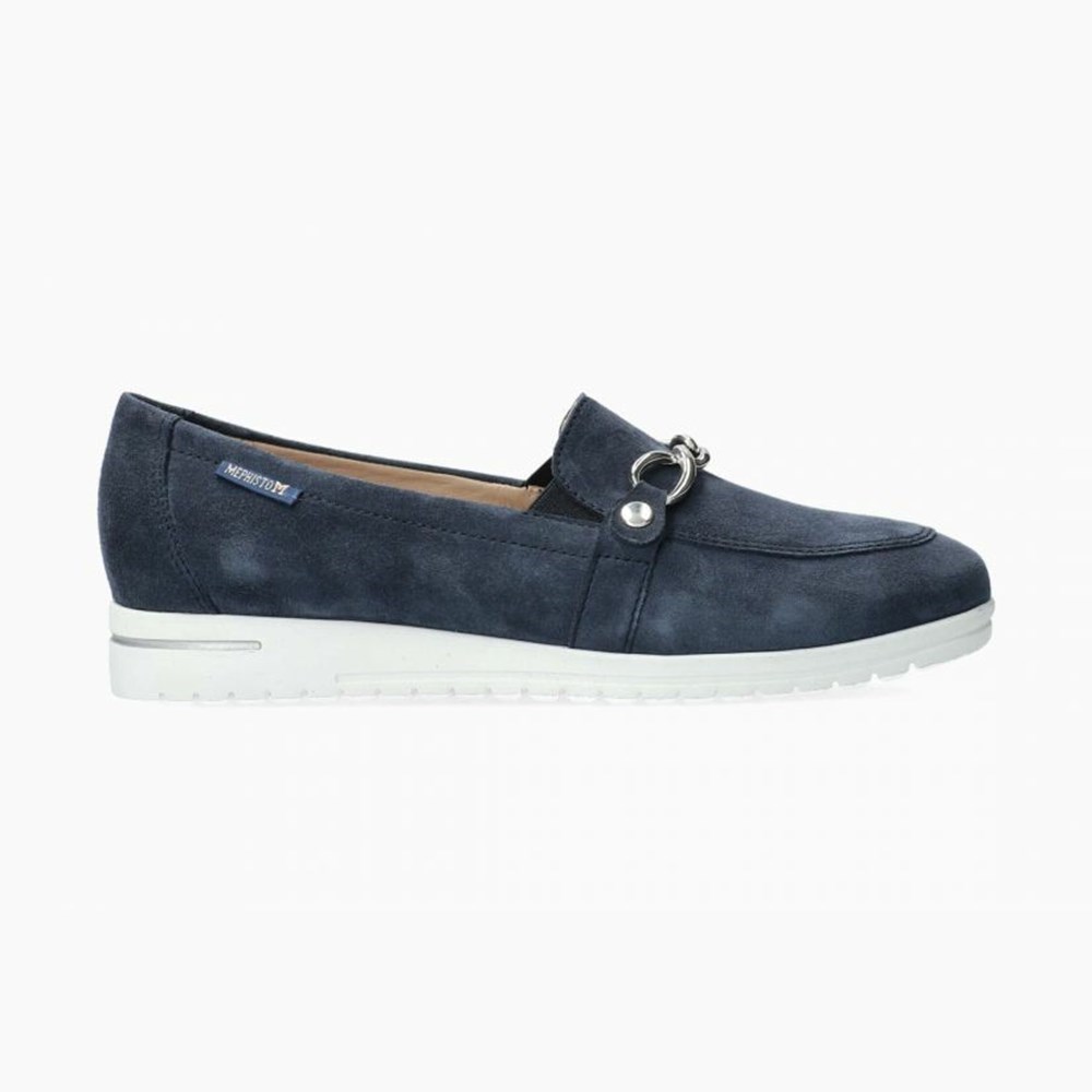 Mephisto Juliana Slip On Dame Blå | TCSM-47263