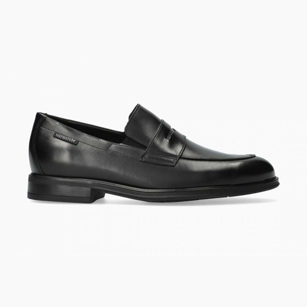 Mephisto Kurtis Slip On Herre Svarte | NYKU-90578