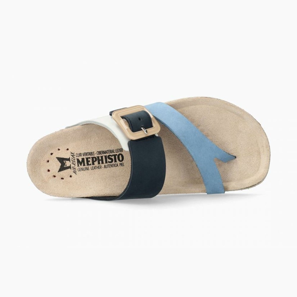 Mephisto Madeline Sandaler Dame White/Blue | RZGA-57163