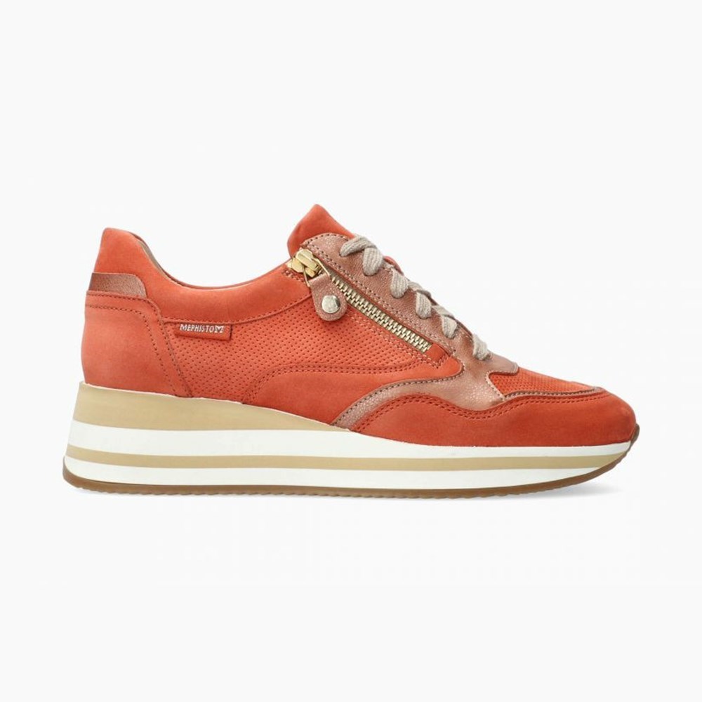 Mephisto Olimpia Joggesko Dame Oransje | JLGE-91762