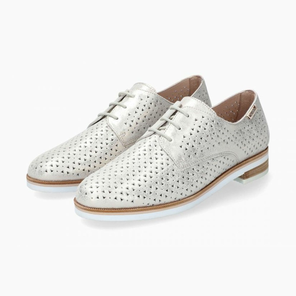 Mephisto Roma Perf Slip On Dame Hvite | PNZM-54907