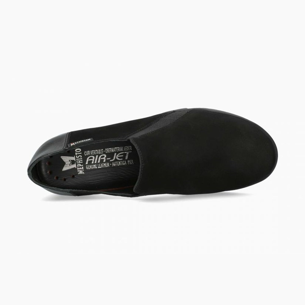 Mephisto Romea Slip On Dame Svarte | XIZW-97312