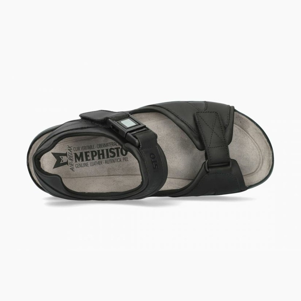 Mephisto Shark Fit Sandaler Herre Svarte | PVWJ-62145