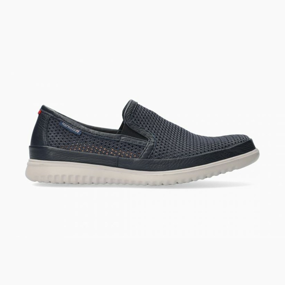 Mephisto Terry Slip On Herre Marineblå | CFKA-26750