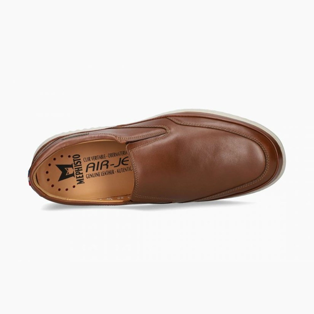 Mephisto Twain Slip On Herre Brune | KRDT-92813