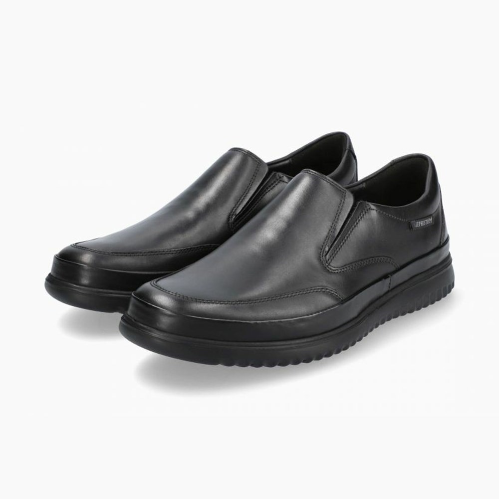 Mephisto Twain Slip On Herre Svarte | CRQA-71509