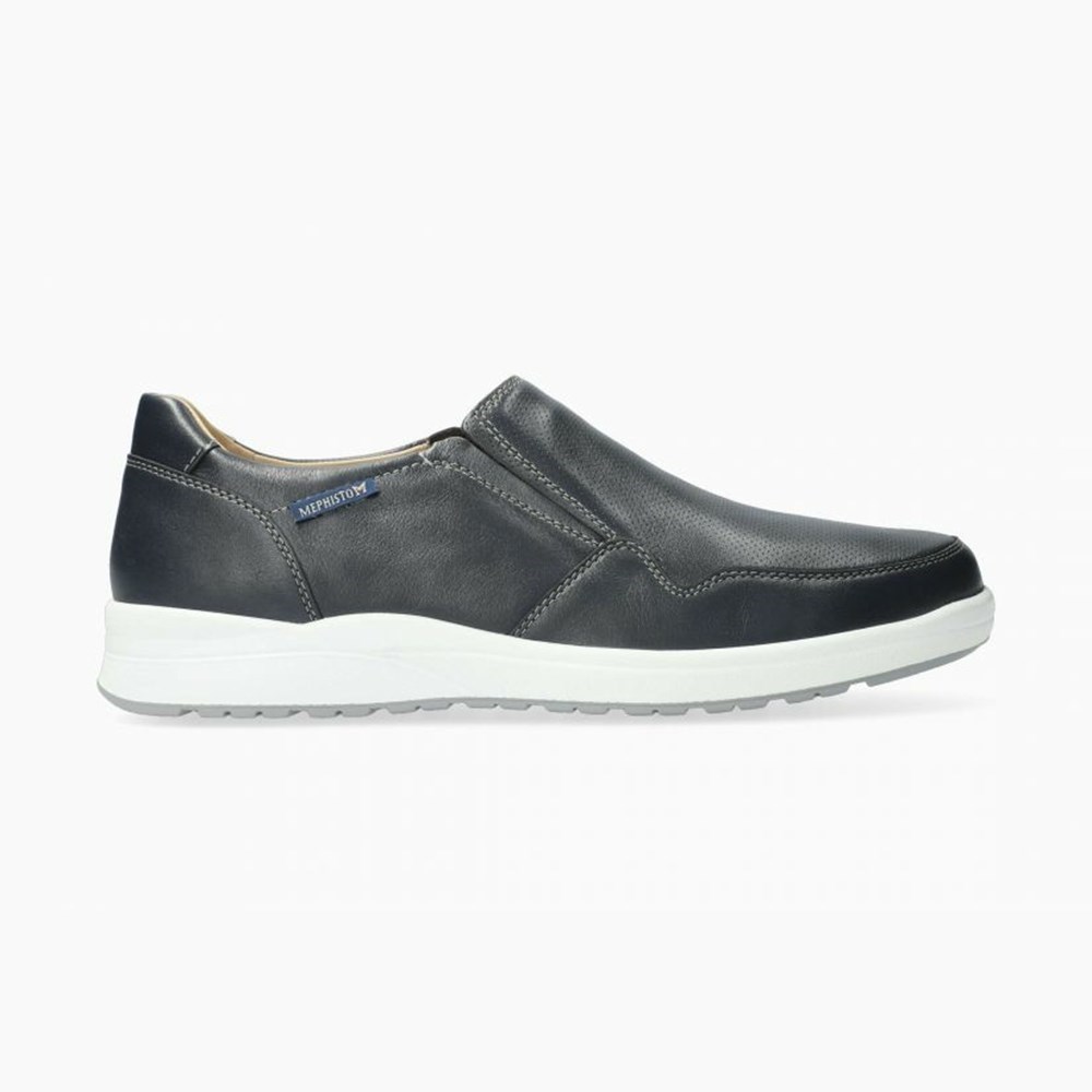 Mephisto Valter Slip On Herre Marineblå | YXWC-83197