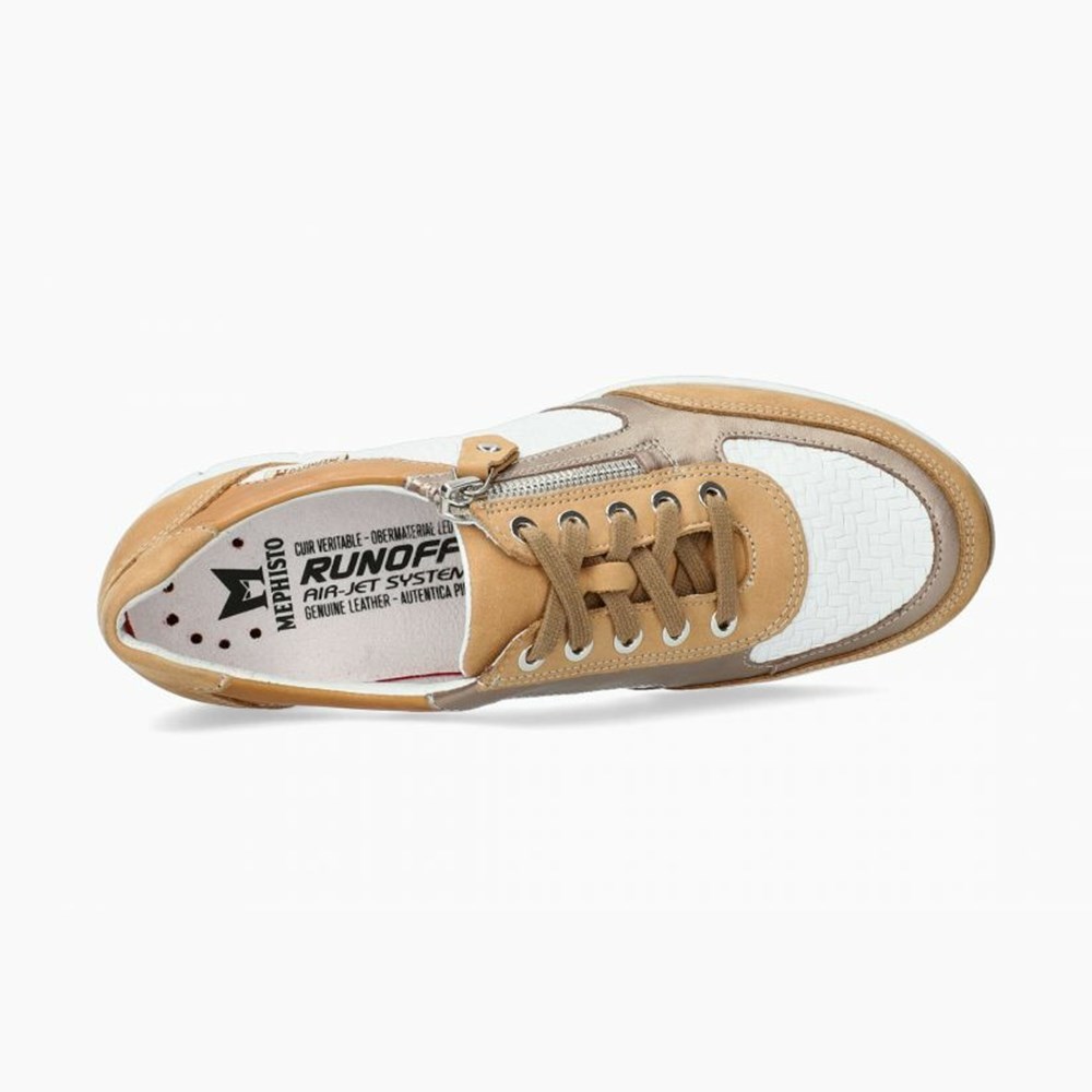 Mephisto Ylona Joggesko Dame Yellow/White | MNZS-37469