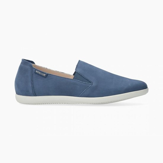 Mephisto Korie Slip On Dame Blå | BAOL-87204