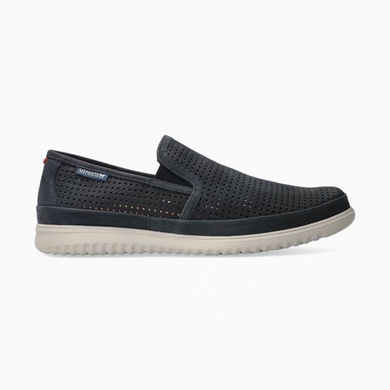 Mephisto Tiago Slip On Herre Marineblå | CKTR-19520