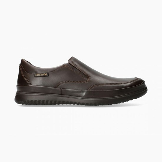 Mephisto Twain Slip On Herre Brune | EUSO-34275